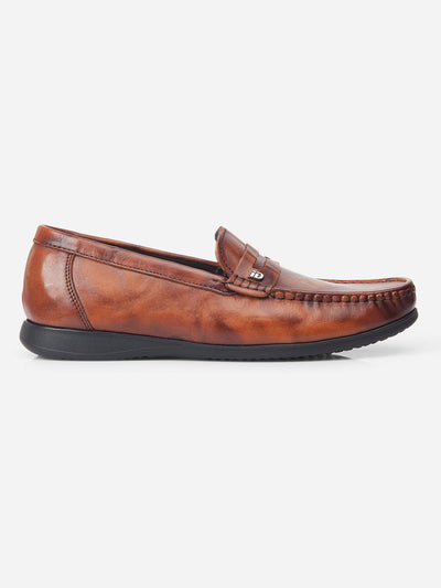 Men Tan Loafer (ID1166)-Loafers - iD Shoes