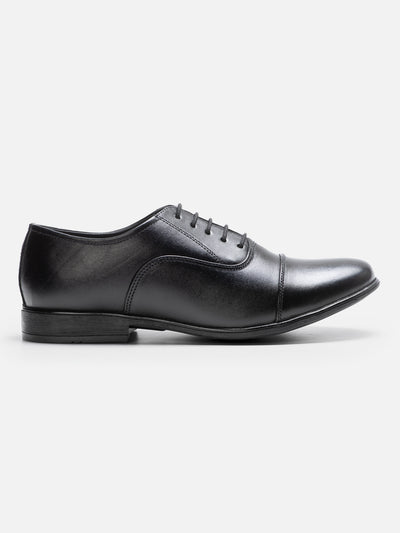 Men's Black Regular Toe Derby Formal (ID2104)-Formals - iD Shoes