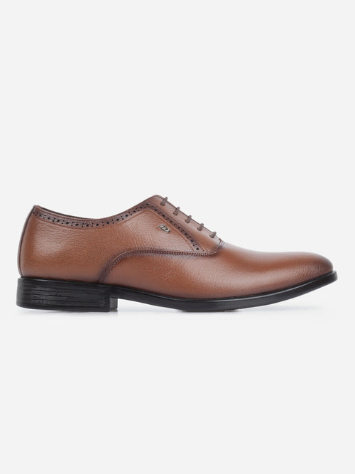 Men's Tan Round Toe Lace Up Formal (ID2244)