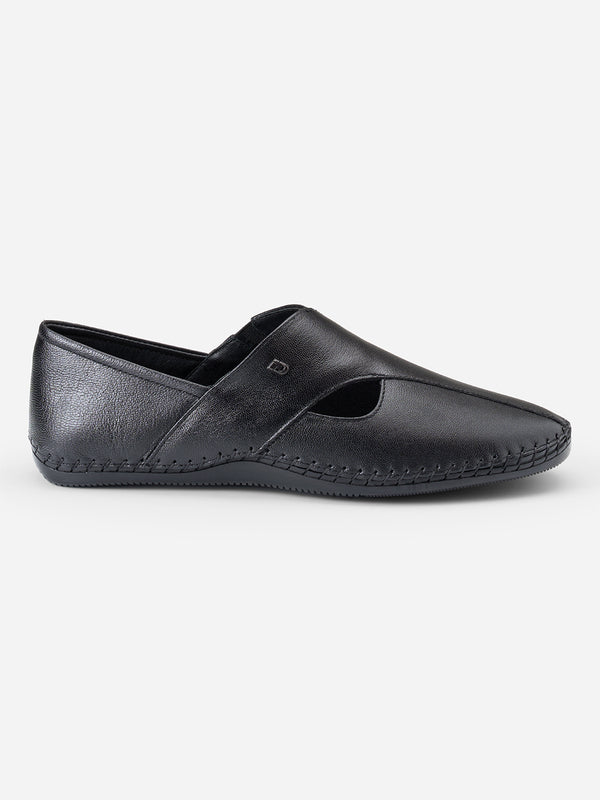 Men's Black Formal Hurache Sandal (ID2347)