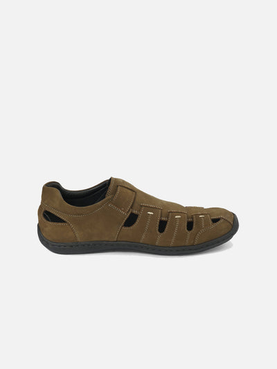 Men's Olive Huarache Sandal (ID4071)-Sandals/Slippers - iD Shoes