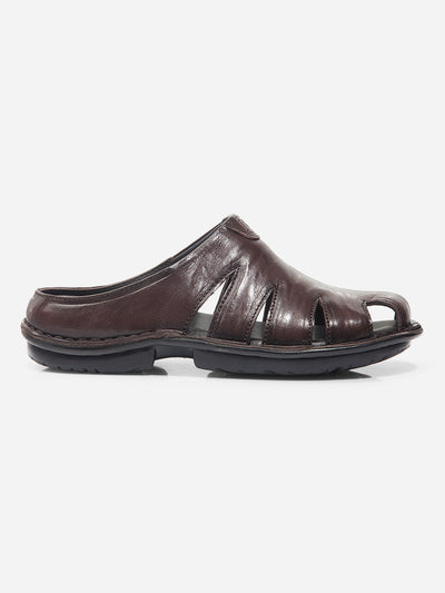 Men Brown Sandal / Slipper (ID4208)-Sandals/Slippers - iD Shoes