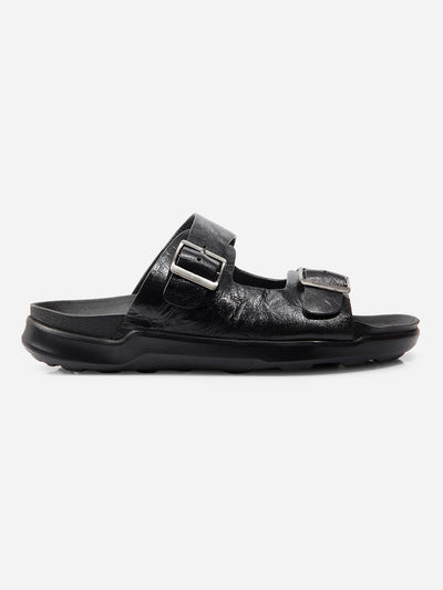 Men Black Sandal / Slipper (ID4224)-Sandals/Slippers - iD Shoes