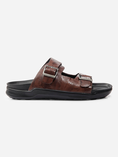 Men Brown Sandal / Slipper (ID4224)-Sandals/Slippers - iD Shoes