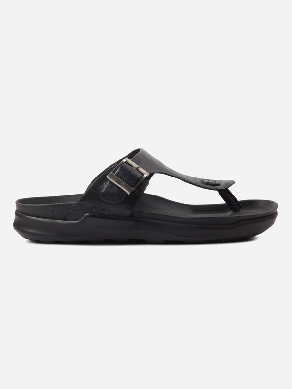 Men's Black Thong Sandal (ID4226)