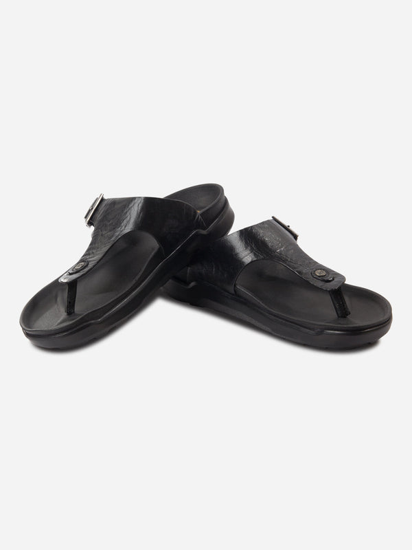 Men's Black Thong Sandal (ID4226)