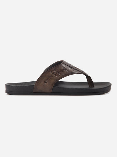 Men's Brown Thong Sandal (ID4228)-Sandals/Slippers - iD Shoes
