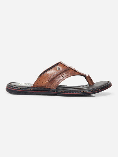 Men Tan Sandal / Slipper (ID4229)-Sandals/Slippers - iD Shoes