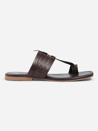 Men Brown Sandal / Slipper (ID4231)-Sandals/Slippers - iD Shoes