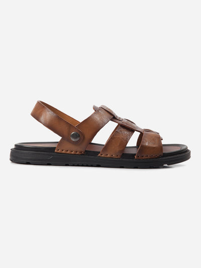 Men's Tan Sandal (ID4242)-Sandals/Slippers - iD Shoes