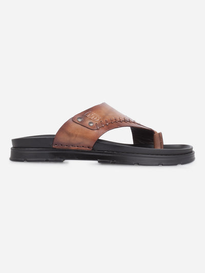 Men's Brown Smart Casual Thong Sandal (ID4245)-Sandals/Slippers - iD Shoes