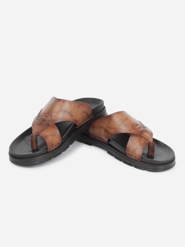 Men's Brown Smart Casual Thong Sandal (ID4245)