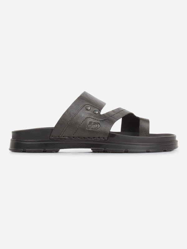 Men's Black Sandal (ID4246)