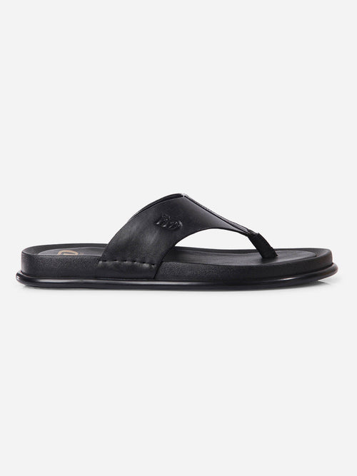 Men's Black Thong Sandal (ID4268)