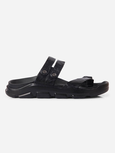 Men's Black Strap Sandals (ID4273)-Sandals/Slippers - iD Shoes