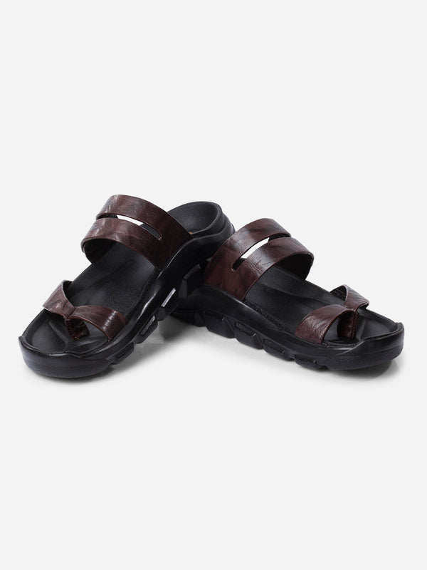 Men's Brown Strap Sandals (ID4273)