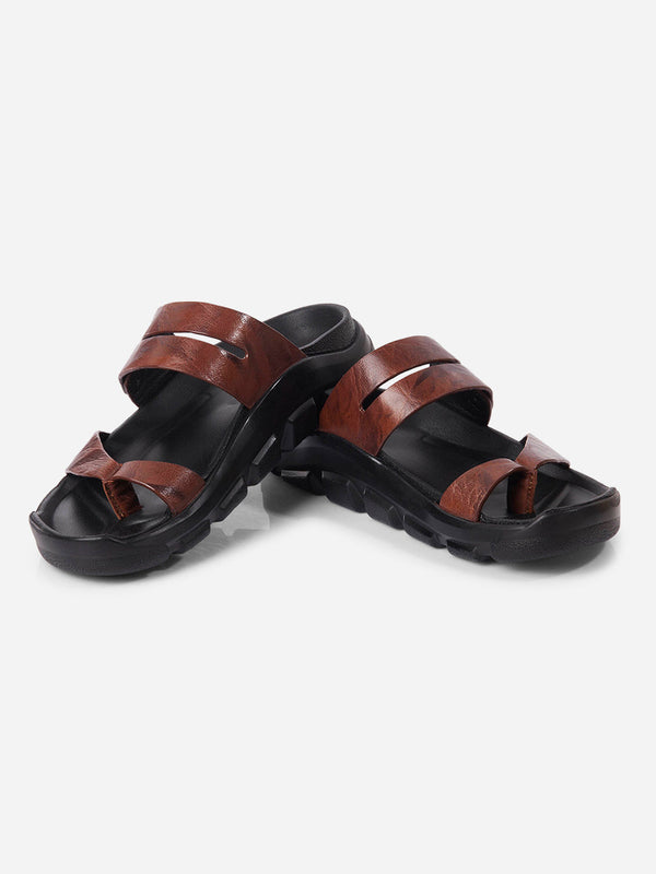 Men's Tan Strap Sandals (ID4273)