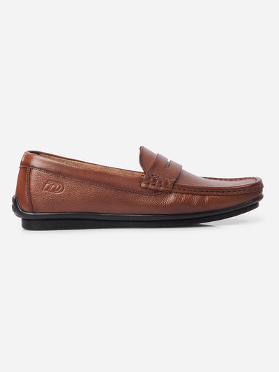 Men's Tan Loafers (ID6111)-Loafers - iD Shoes