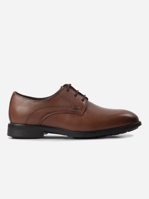Men's Tan Round Toe Lace Up Formal (ID6112)