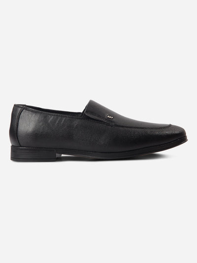 Men's Black Regular Toe Slip On Formal (ID6114)-Formals - iD Shoes