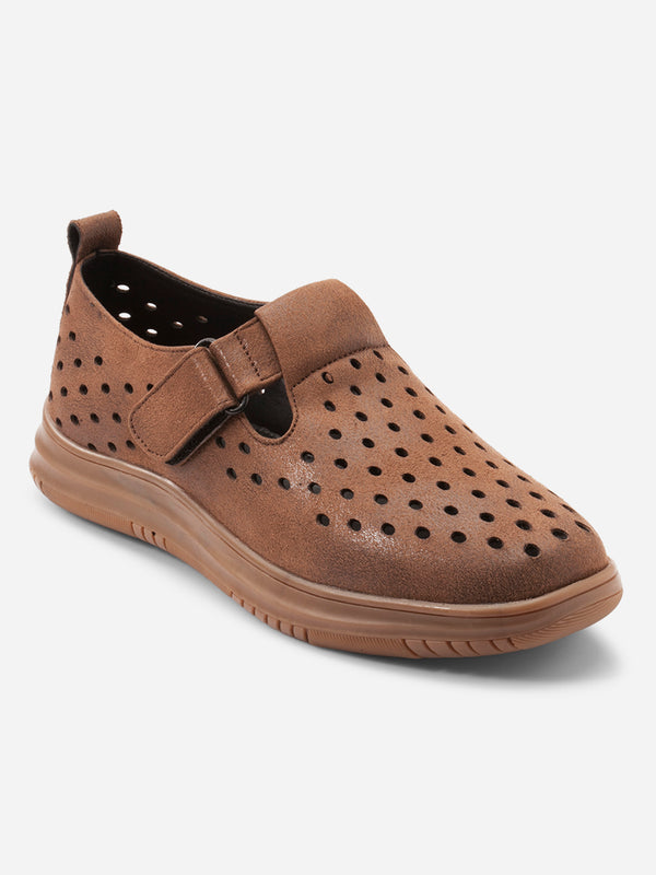 Women's Brown Casual Loafers (IU1021)