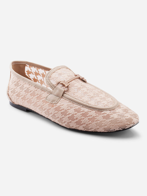 Women's Nude Dress Loafers (IU2028)