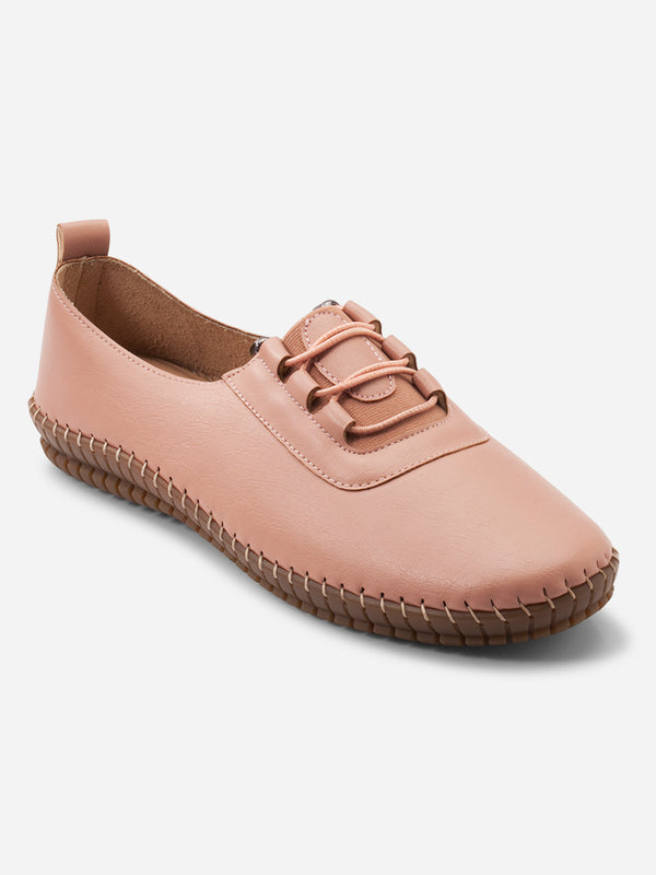 Women's Pink Casual Loafers (IU2013)
