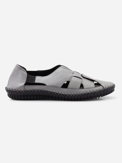 Women's Grey Casual Loafers (IU2014)