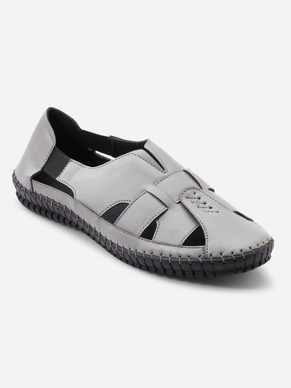 Women's Grey Casual Loafers (IU2014)