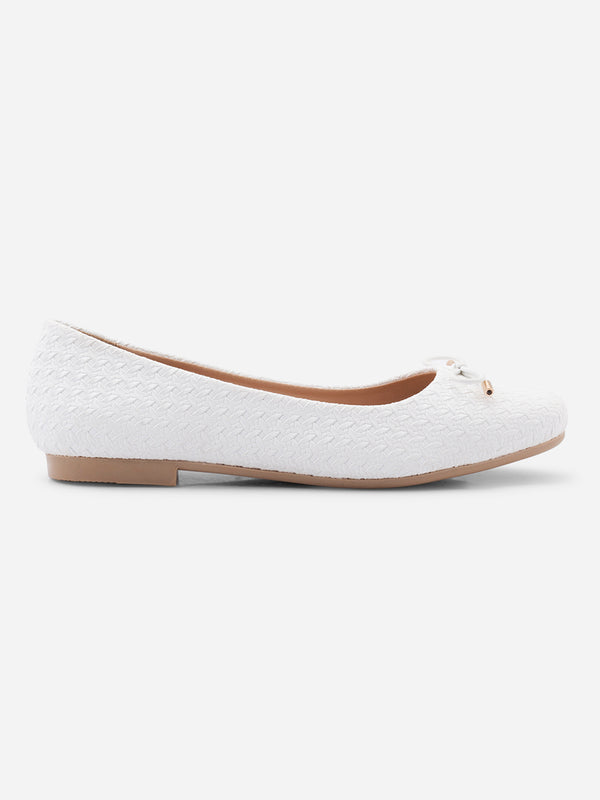 Women's White Dress Ballerina (IU2020)