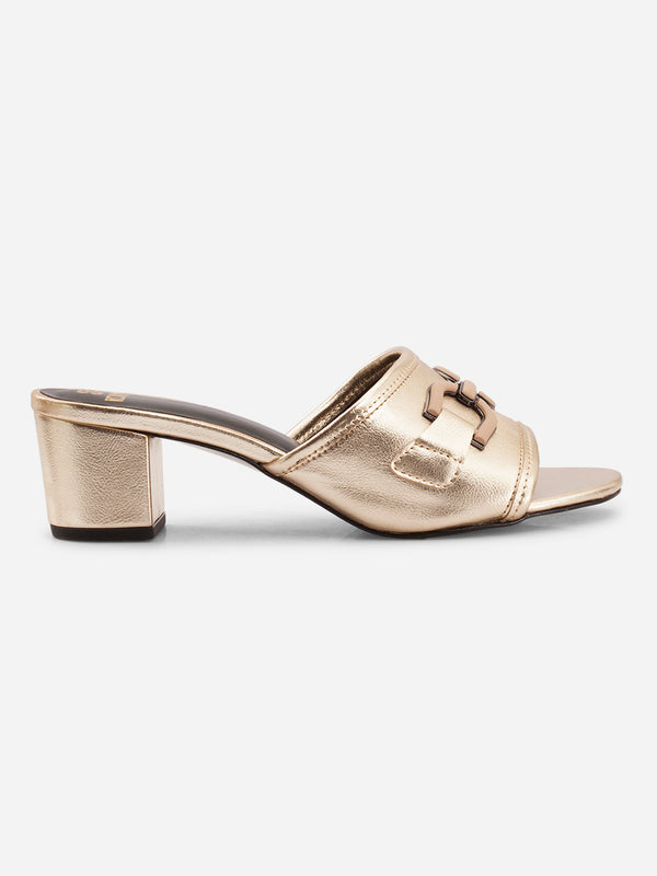 Women's Gold Casual Sandals (IU3004)