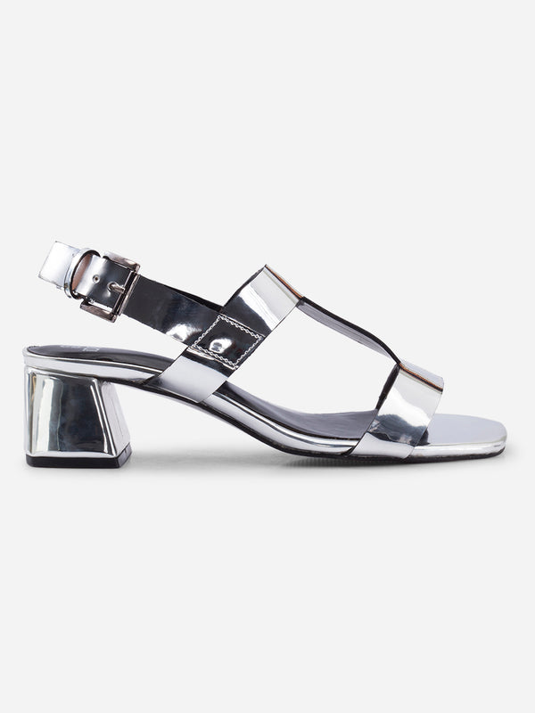 Women's Silver Sandals (IU3006)