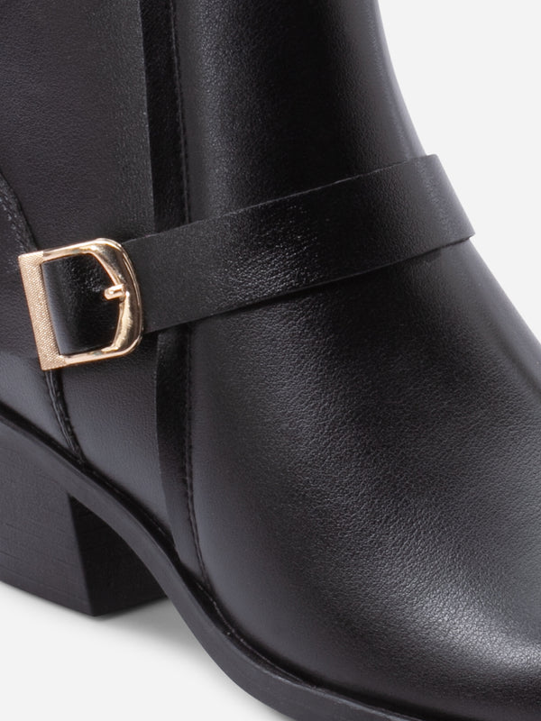 Women's Black Premium Casual Boot (IU5009)