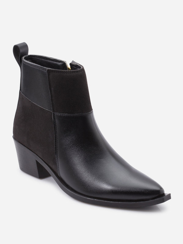 Women's Black Premium Casual Boot(IU5010)