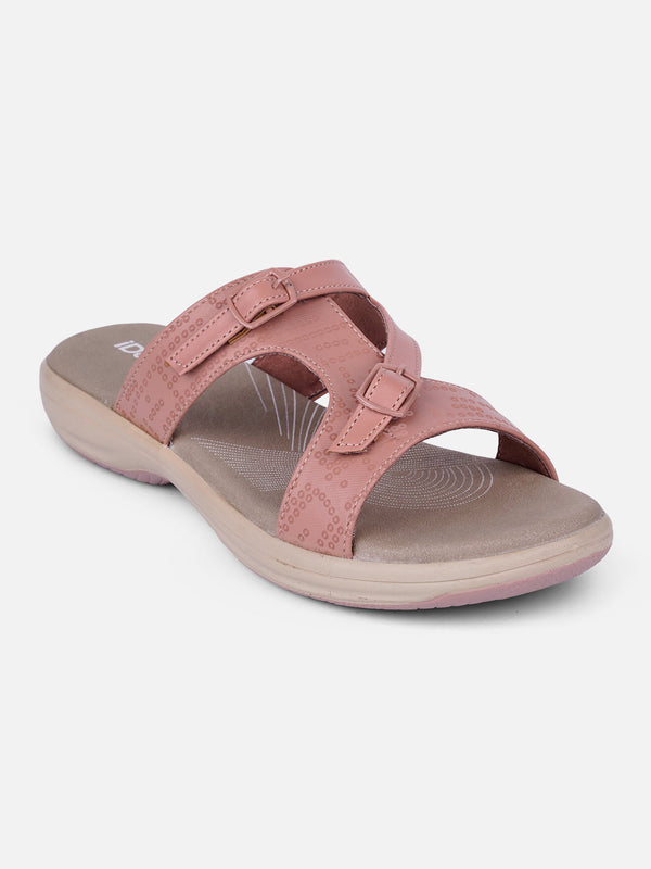 Women's Peach Comfort Sandals (IU6005)