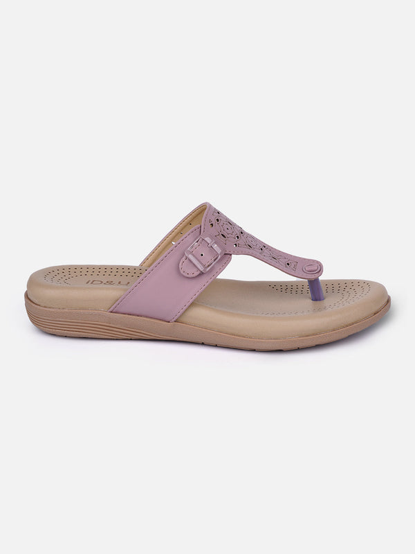 Women's Lavender Thong Sandals (IU6011)