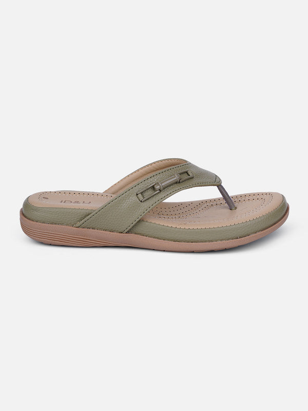 Women's Olive Thong Sandals (IU6013)