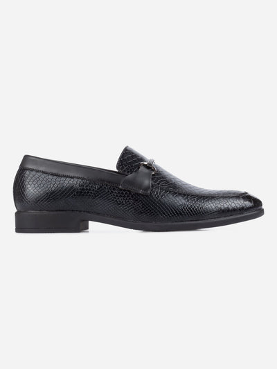 Men's Black Semi Fomal Formal Slip On (IX1087)-Formals - iD Shoes