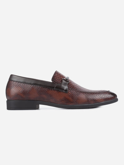 Men's Brown Semi Fomal Formal Slip On (IX1087)-Formals - iD Shoes