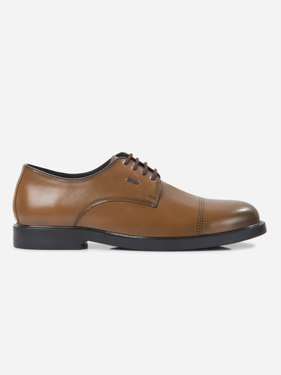 Men's Brown Formal Laceup Shoes (IX1092)-Formals - iD Shoes