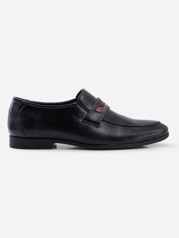 Men's Black Regular Toe Slip On Formal (IX1102)