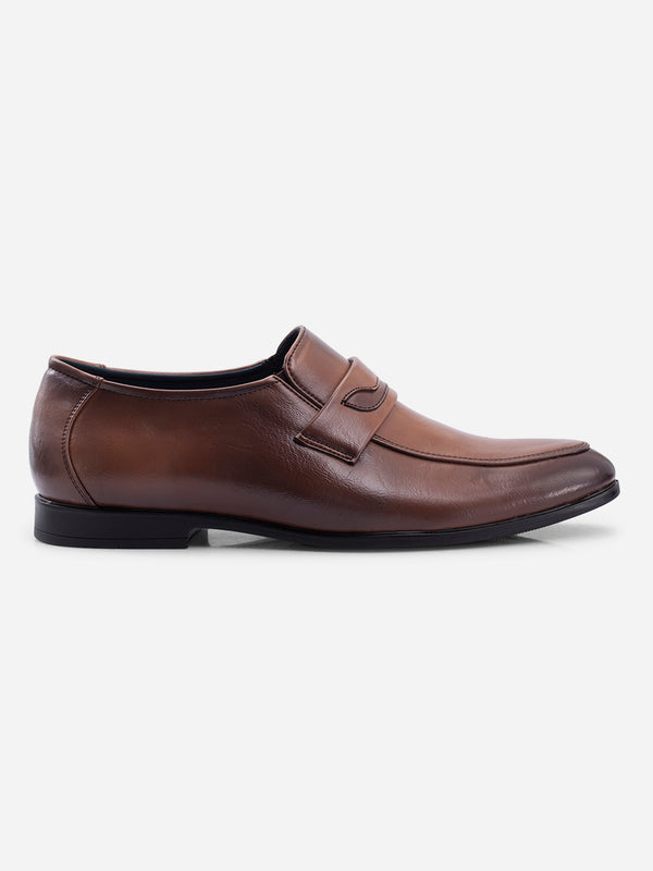 Men's Tan Regular Toe Slip On Formal (IX1102)