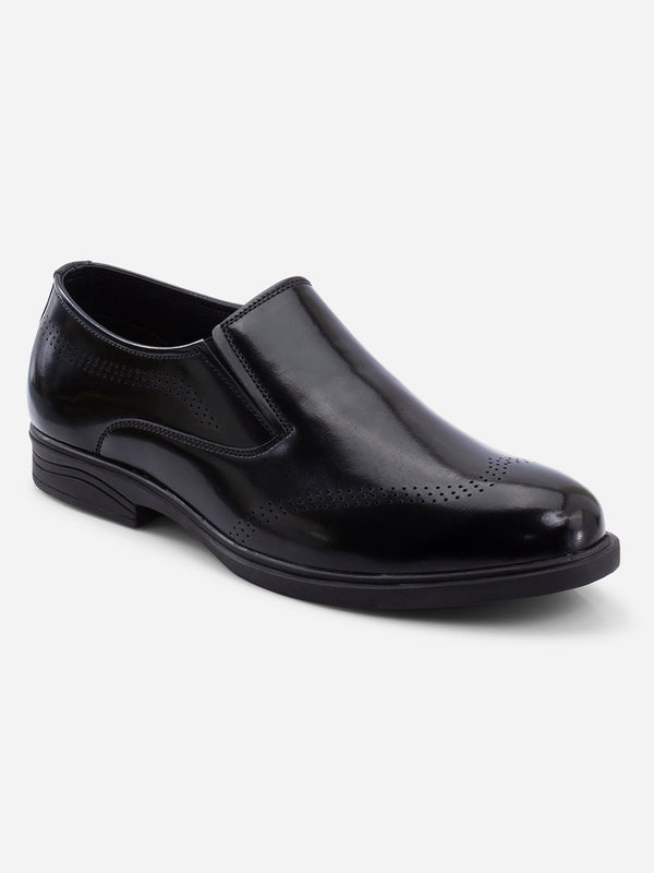 Men's Black Round Toe Slip On Formal (IX1107)