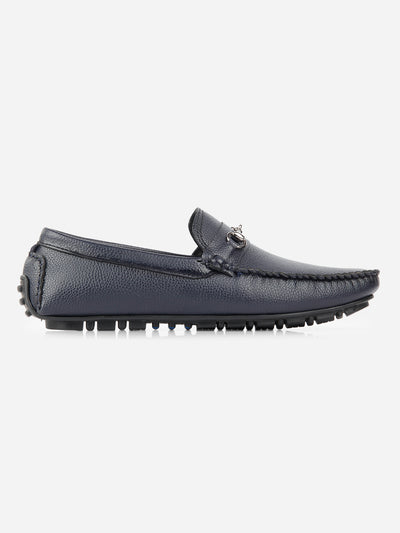 Men's Navy Casual Loafer (IX4102)-Loafers - iD Shoes