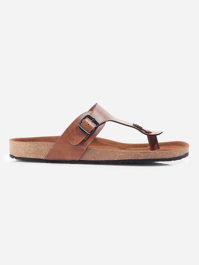 Men's Tan Thong Sandal (IX5011)-Sandals/Slippers - iD Shoes