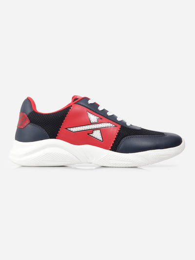 Men's Navy Red Active X Sneakers IX7134-Sneakers - iD Shoes