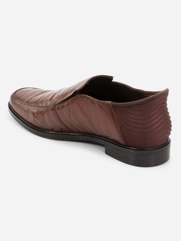 Men's Tan Formal Slide-n-Go Slip On Shoe (ID2300)