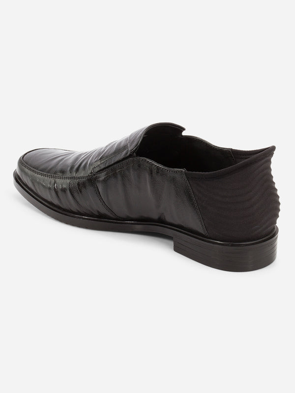 Men's Black Formal Slide-n-Go Slip On Shoe (ID2300)