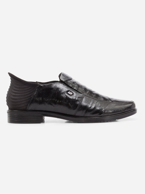 Men's Black Formal Slide-n-Go Slip On Shoe (ID2300)
