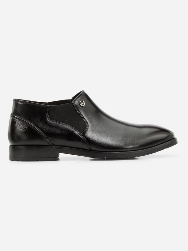 Men's Black Ankle Boot (ID2298)